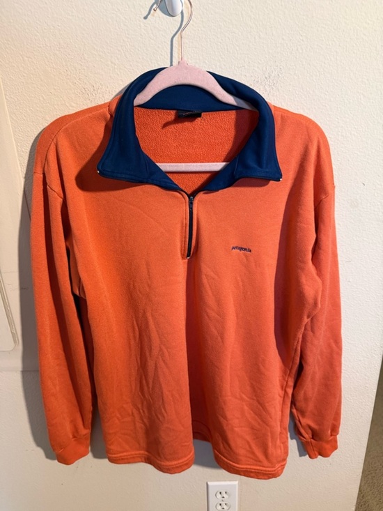 Patagonia Other - Vintage Patagonia Capilene Orange 1/4 Zip Fleece Pullover Large USA